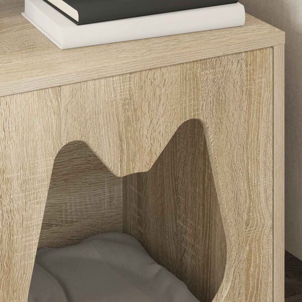 vidaXL Kattenhuis Sonoma 42,5 x 40 x 53,5 cm Bewerkt hout