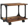 vidaXL Printerstand Oud Hout 41 x 28 x 33.5 cm Bewerkt hout