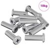 vidaXL Slotmoer 2857 st Zilver Staal