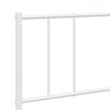 vidaXL Bedframe met hoofdbord metaal wit 200x200 cm