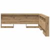 vidaXL Opberghoofdbord met plank Artisan Eiken 200 cm Bewerkt hout
