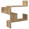 vidaXL Hoekwandschappen 2 st 40x40x49,5 cm hout artisanaal eiken
