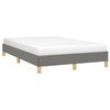 vidaXL Bedframe zonder matras 120x190 cm stof donkergrijs