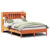 vidaXL Bed met boekenkast zonder matras grenenhout wasbruin 120x190 cm