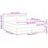 vidaXL Boxspringbed met matras Grijs 180 x 200 cm Kunstleer