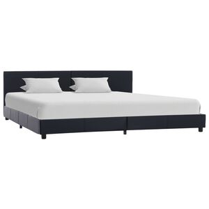 vidaXL Bedframe kunstleer zwart 180x200 cm