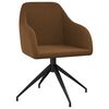 vidaXL Eetkamerstoelen 6 st fluweel bruin