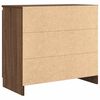 vidaXL Dressoir met lade 71x35x65 cm spaanplaat bruin eikenkleurig