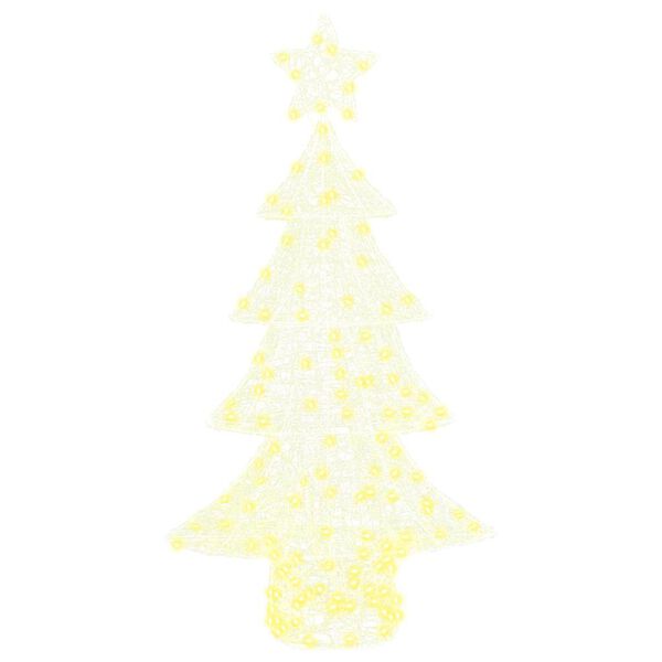 vidaXL Kerstboom met 160 LED Warmwit 150 cm Acryl