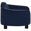 vidaXL Hondenbank 67x47x36 cm pluche blauw