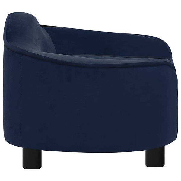 vidaXL Hondenbank 67x47x36 cm pluche blauw