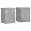 vidaXL Plantenstandaards 2 st 15x15x20 cm bewerkt hout betongrijs