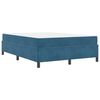 vidaXL Bedframe met matras Donkerblauw 160 x 200 cm Stof