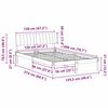 vidaXL Bedframe Bruin en lichtgrijs 120 x 200 cm Massief grenenhout