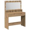 vidaXL Plafondtafel Artisan Eiken 100 x 41 x 135 cm Bewerkt hout