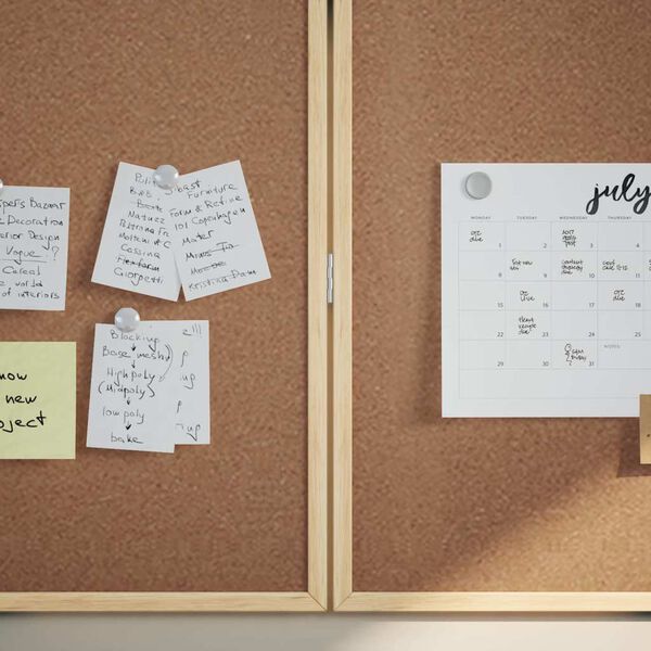 vidaXL Bulletinbord Bruin 80 x 80 x 1.4 cm Massief grenenhout