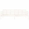 vidaXL Slaapbank massief grenenhout wit 90x190 cm