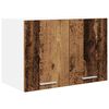 vidaXL Hangkast Oude Hout en Wit 60 x 31 x 40 cm Bewerkt hout