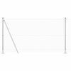vidaXL Afrasteringspaal Zilver 10 x 1,2 m (16 x 16 mm gaas) Staal