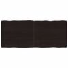 vidaXL Tafelblad natuurlijke rand 120x50x(2-4)cm eikenhout donkerbruin