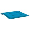 vidaXL Tuinstoelkussens 2 st 50x50x4 cm stof blauw