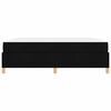 vidaXL Bedframe met matras Zwart 180 x 200 cm Stof