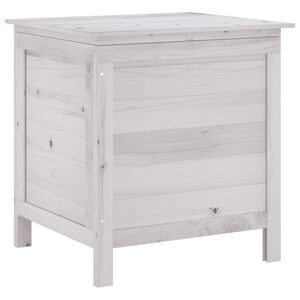 vidaXL Tuinbox 50x49x56,5 cm massief vurenhout wit