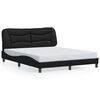 vidaXL Bedframe zonder matras "Hvar" kunstleer zwart 152x203 cm