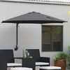 vidaXL Tuinparasol Antraciet 248 x 248 x 148 cm Polyester en staal