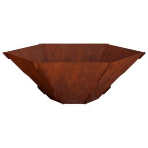 vidaXL Vuurkorf Roestkleurig 58,5 x 51,5 x 19,5 cm weervast staal