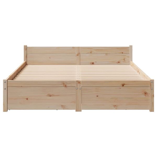 vidaXL Bedframe zonder matras massief grenenhout 120x200 cm