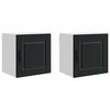 vidaXL Wandkast PORTO 2 pcs Zwart 40 x 31 x 40 cm Bewerkt hout