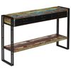 vidaXL Wandtafel 120x30x76 cm massief gerecycled hout