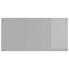 vidaXL Keuken Achterwand 2 pcs Lichtgrijs 120 x 60 cm gehard glas