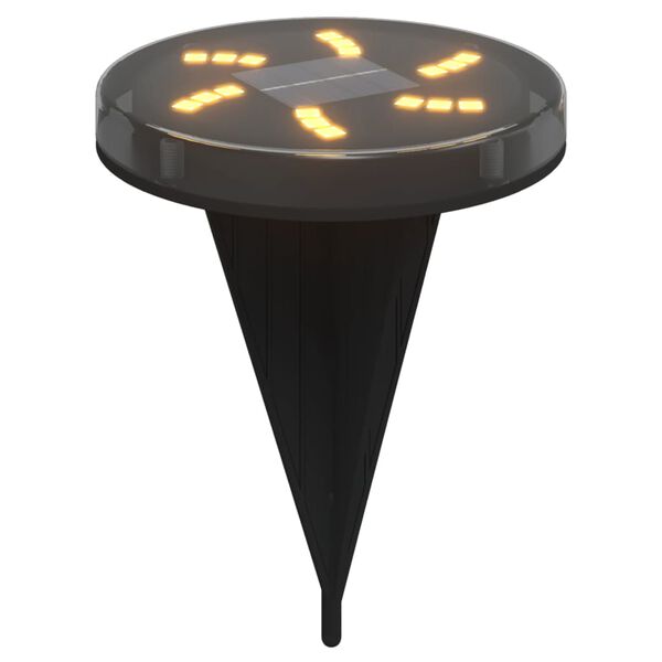 vidaXL Grondlampen 12 st solar met grondpennen warmwit