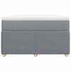 vidaXL Boxspring met matras stof lichtgrijs 120x200 cm