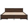 vidaXL Bedframe met lades bewerkt hout bruin eikenkleur 120x200 cm