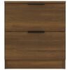 vidaXL Nachtkastjes 2 st bewerkt hout bruin eikenkleur