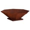 vidaXL Vuurkorf Roestkleurig 70,5 x 70,5 x 21,5 cm weervast staal