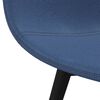 vidaXL Eetkamerstoelen 2 st stof blauw