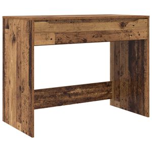 vidaXL Bureau met lade Oudhout 100 x 50 x 78 cm Geconstrueerd hout