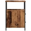 vidaXL Nachtkastjes 2 st 34x35,5x50 cm bewerkt hout oud houtkleurig