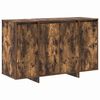 vidaXL Dressoir Gerookt eiken 120 x 41 x 75 cm Bewerkt hout