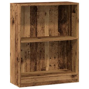 vidaXL Boekenkast 60x24x76 cm bewerkt hout oud houtkleurig