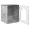 vidaXL Kattenhuis Beton 53 x 52 x 62 cm Bewerkt hout