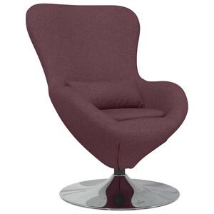 vidaXL Eivormige stoel Paars 63 x 73 x 90 cm Stof