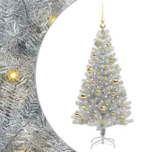 vidaXL Kerstboom Zilver 120 cm PET