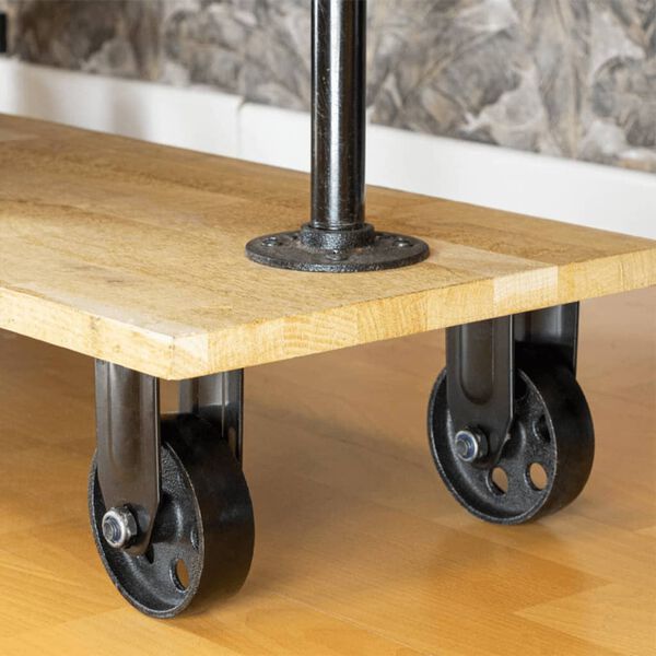 Mac Lean 4 st Wiel vast 92 mm zwart