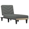 vidaXL Chaise longue stof donkergrijs