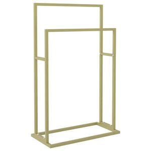 vidaXL Handdoekenrek vrijstaand 48x24x78,5 cm ijzer goudkleurig